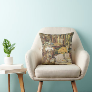 Zimmer der Blumen von Childe Hassam, Vintage-Fine- Kissen