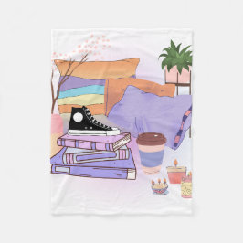 ZIMMER EINES PHANTASTISCHEN TIERES , MÄDCHEN , MAK FLEECEDECKE