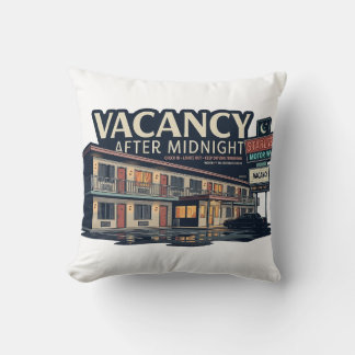Zimmer Frei Nach Mitternacht Retro Motel Kissen