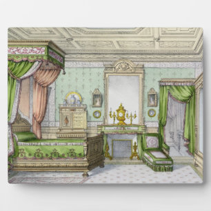 Zimmer im Renaissancestil (Farblitho) Fotoplatte
