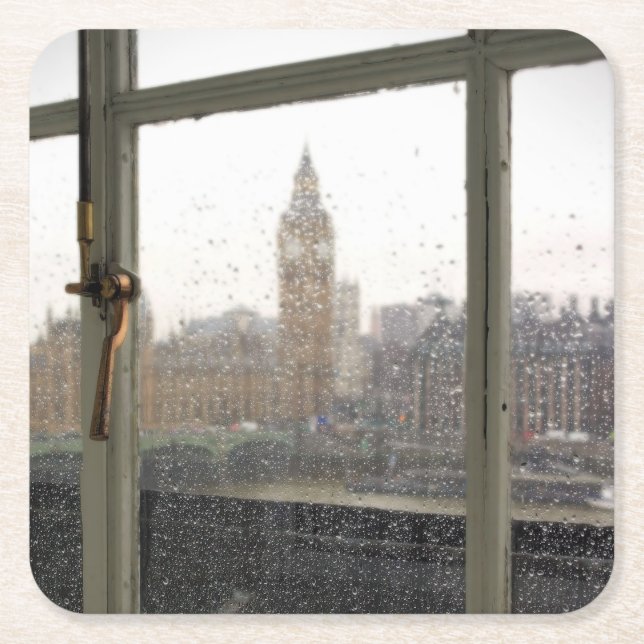 Zimmer mit Aussicht - Big Ben - London Untersetzer (Vorderseite)
