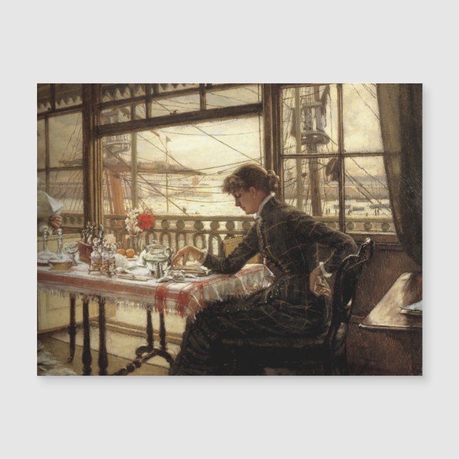 Zimmer mit Blick auf den Hafen Magnetkarte (Vorderseite)