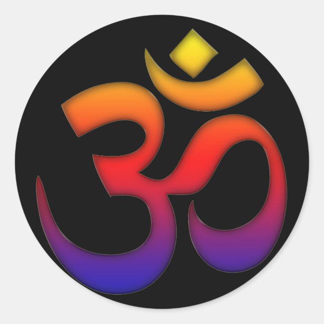 Zimmer Runder Aufkleber (Vorderseite)