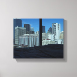 Zimmeransicht von Dallas Skyline, Texas Leinwanddruck