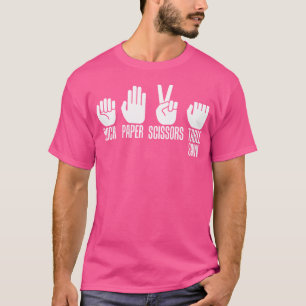 Zimmerleute Stein Papier Schere Tisch Säge Väter T T-Shirt