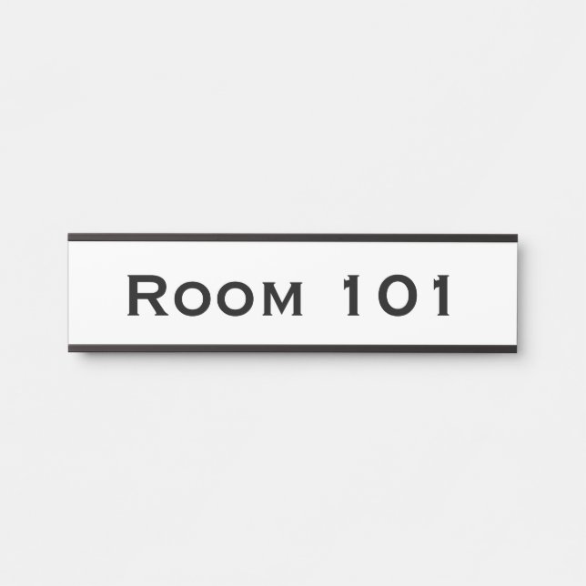 Zimmernummer Türsignatur Hotel Office Gebäude Türschild (Vorderseite )
