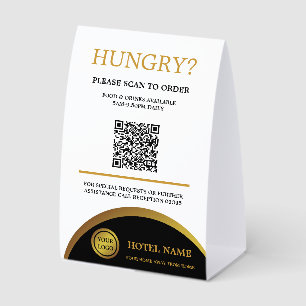 Zimmerservice-Essenbestellung Hotel Motel B&B QR-C Tischaufsteller