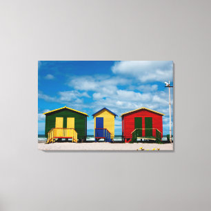 Zimmerwechsel. Muizenberg Beach, Kapstadt Leinwanddruck