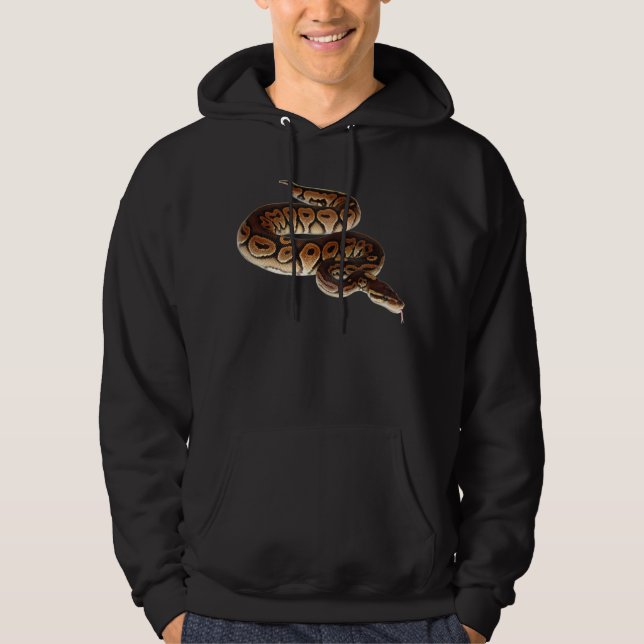 Zimt-Ball-Pythonschlange Hoodie (Vorderseite)