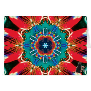 Zimt-Kaleidoskop-Karte