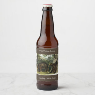 Zimtbär aus Audubons Quadrupeds Bierflaschenetikett