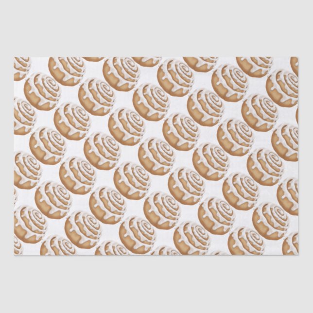 Zimtbrötchen gefror Seidenpapier (Vorderseite)