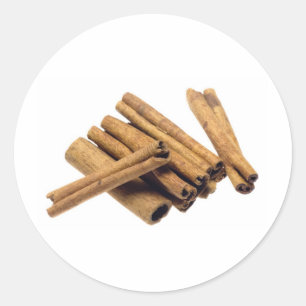 Zimtrinde Runder Aufkleber