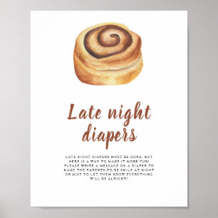 Zimtschnecke - Late-Night-Windeln-Spiel Poster