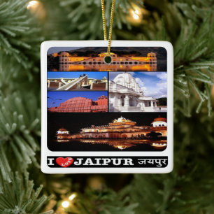 zIN003 ich liebe JAIPUR Indien, Asien, Keramikornament