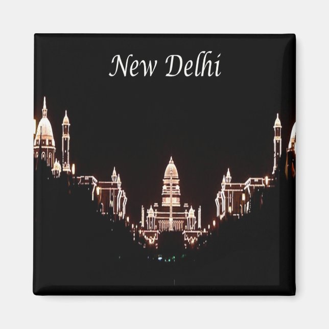zIN021 Neu Delhi RASHTRAPATI BHAVAN, Indien, Kühls Magnet (Vorne)