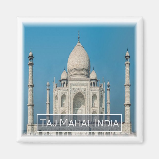 ZIN09 THE TAJ MAHAL, Indien, Asien, Kühlschrank Magnet (Vorne)