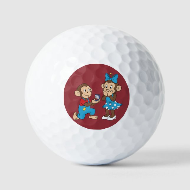 Zina and Mimo and the marriage proposal Golfball (Vorderseite)
