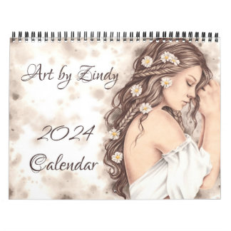 Zindy Art Calendar 2024 Kalender