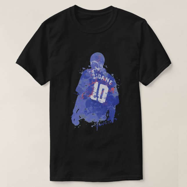 Zinedine Zidane French Legend Art Classic T Shirt (Design vorne)