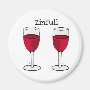 ZINFULL ROTWEIN-PAAR-DRUCK durch Jill Magnet