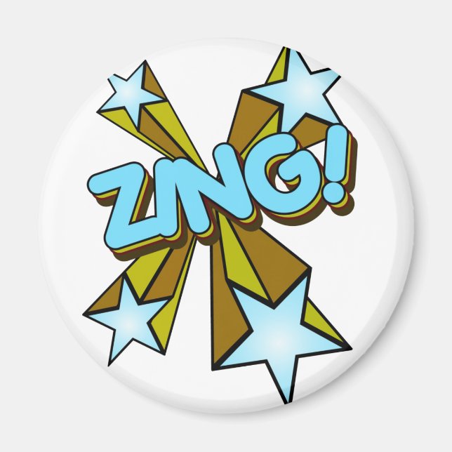 Zing, Zap, Pow!! Magnet (Vorne)