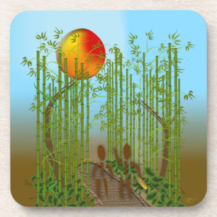Zinglees ~ Bamboo Getränkeuntersetzer