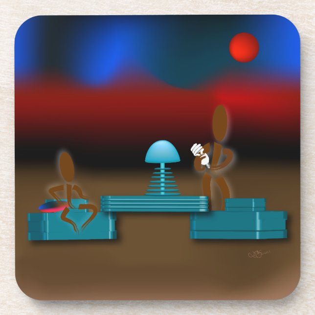 Zinglees ~ Energy Light Bulbs Untersetzer (Vorderseite)