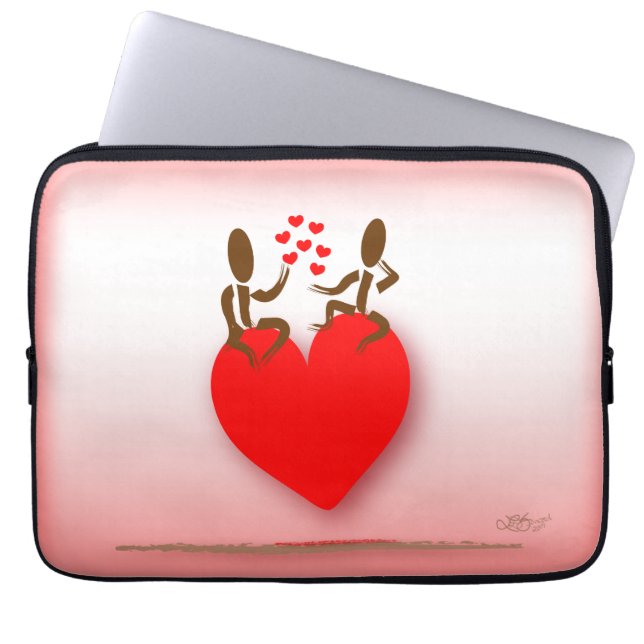 Zinglees ~ Februar Laptopschutzhülle (Vorderseite)