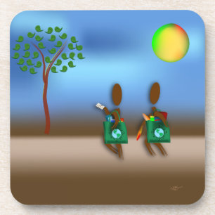 Zinglees ~ Listen & laufen Untersetzer