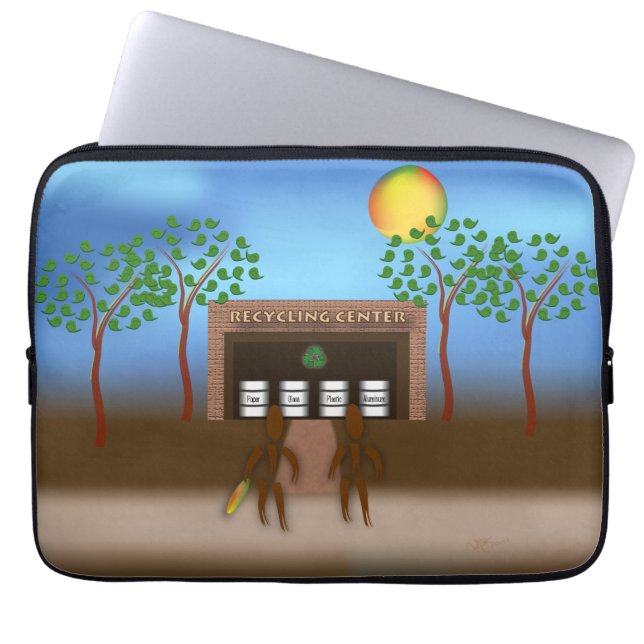 Zinglees ~ Recycelnd Laptopschutzhülle (Vorderseite)