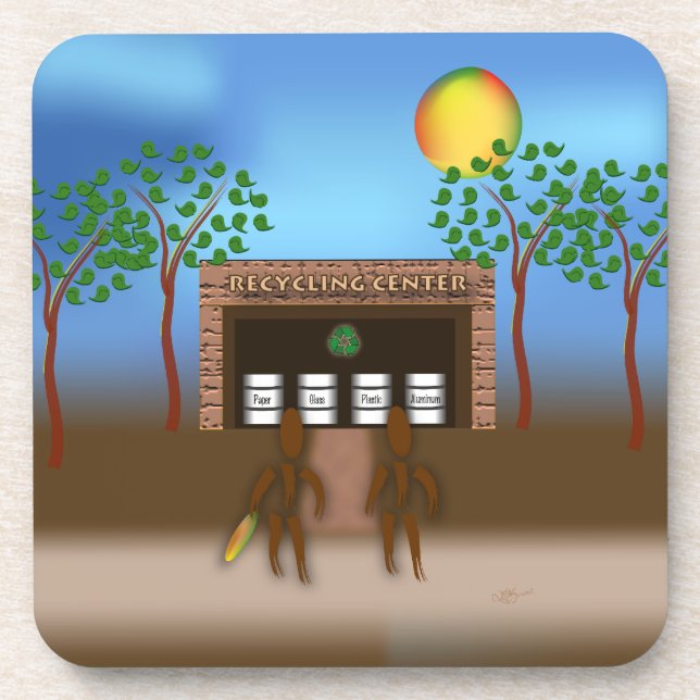 Zinglees ~ Recycelnd Untersetzer (Vorderseite)