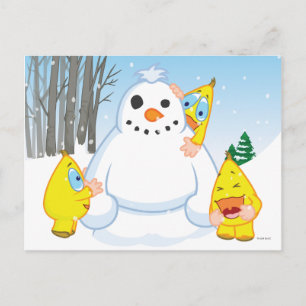 Zingoz Snowman Postkarte