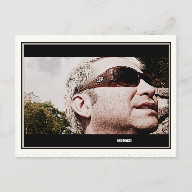 Zink-Sternenkarte Postkarte (Vorderseite)