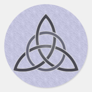 Zinn-Dreiheits-Knoten-Aufkleber Runder Aufkleber