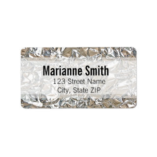 Zinn Foil Adressaufkleber