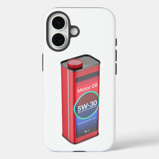 Zinn für synthetische Autos iPhone 16 Hülle (Rückseite)