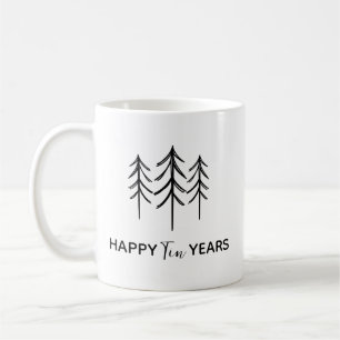 Zinn-Jahres-Gedenktasse, Benutzerdefinierte 10-Jah Kaffeetasse
