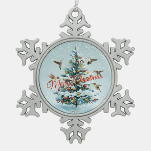 Zinn-Schneeflocken-Ornament Schneeflocken Zinn-Ornament