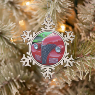 Zinn-Schneeflocken-Weihnachtsschmuck mit alten Aut Schneeflocken Zinn-Ornament