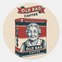 Zinn-Werbezeichen für alten Beutel-Kaffee Runder Aufkleber
