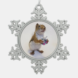 Zinnfelsen Schneeflocken Zinn-Ornament