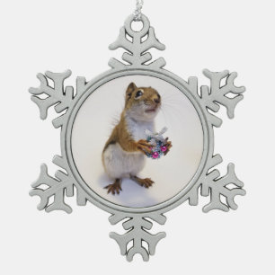 Zinnfelsen Schneeflocken Zinn-Ornament