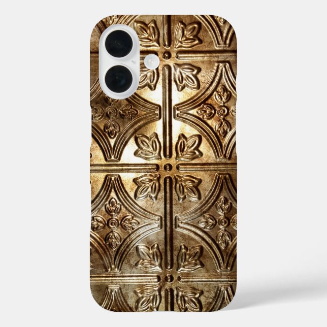 Zinnfliese iPhone 16 Hülle (Rückseite)