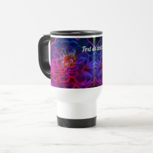 Zinnia Abstrakte Blume Blume Personalisiert Reisebecher