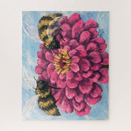 Zinnia and Bees Puzzle