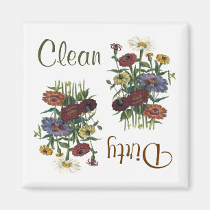 Zinnia-Blumen-Spülmaschinen-Magnet Magnet