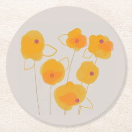 Zinnia Bouquet Design Paper Untersetzer