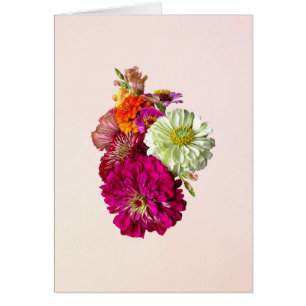 Zinnia Bouquet Mixed Colors