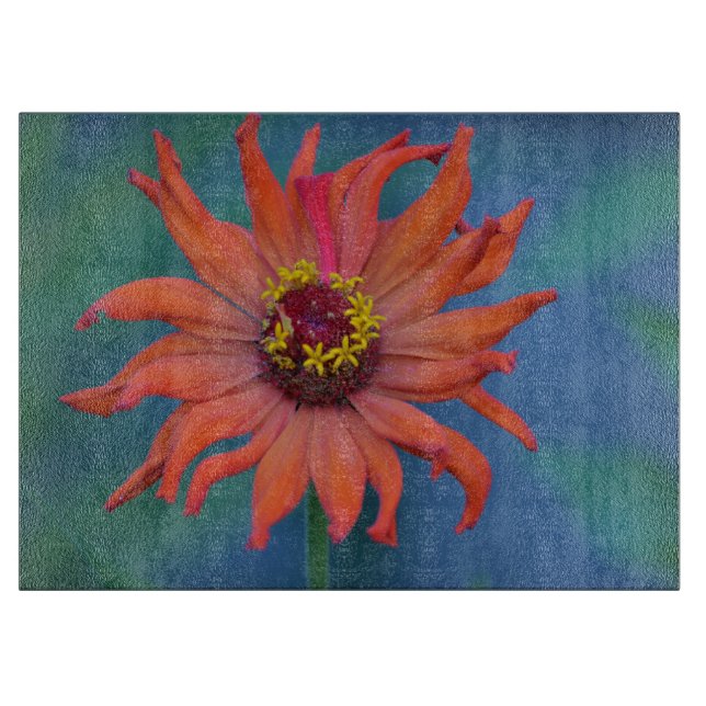 Zinnia Cutting Board Schneidebrett (Vorderseite)